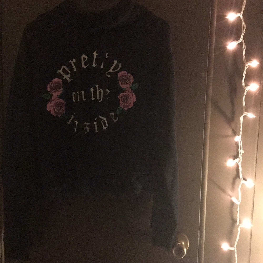“pretty on the inside” hoodie